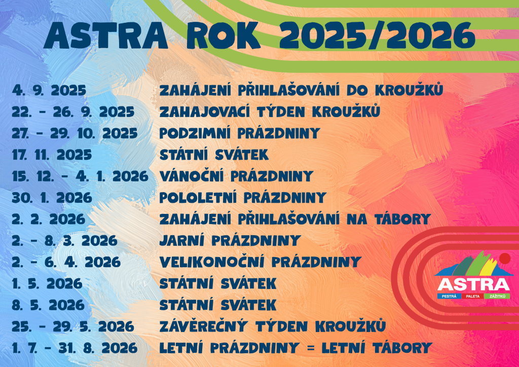 Harmonogram nového školního roku 2025/2026