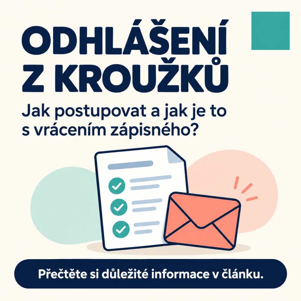 Odhlášení z kroužků a storna 