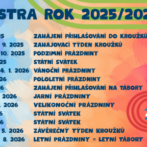 Harmonogram nového školního roku 2025/2026