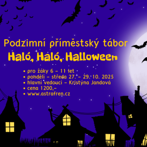 Příměstský podzimní tábor Haló, Haló, Halloween