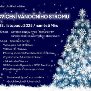 Rozsvícení vánočního stromu na náměstí