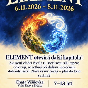 Víkendovka: ELEMENT (7-13 let, Artušovci)
